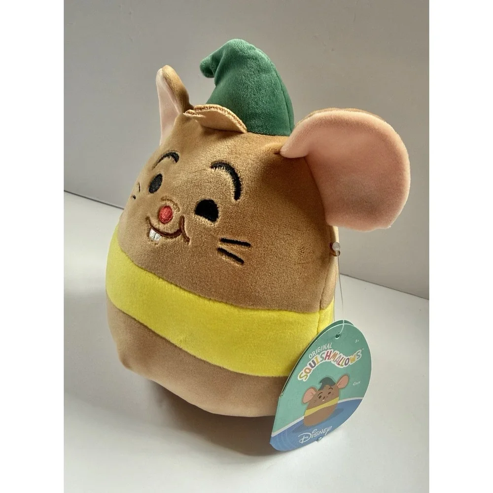 Squishmallows Disney Gus Mouse Cinderella 8 Inch Brown Plush Doll NWT